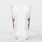 Persoonlijke sterren en Stripes Baseball Batter v1 Glas (Links)