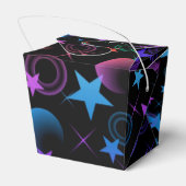 Persoonlijke sterren 'n proefpatroon bedankdoosjes (Achterkant)