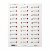 Persoonlijke Stick Figure Adreslabels Etiket (Full Sheet)