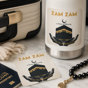 Persoonlijke sticker en label voor Hajj Mubarak vo