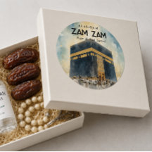 Persoonlijke sticker en label voor Hajj Mubarak vo
