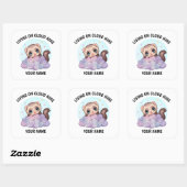 Persoonlijke sticker met cute fret en aangepaste t (Vel)