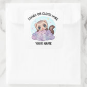 Persoonlijke sticker met cute fret en aangepaste t (Tas)