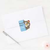 Persoonlijke sticker met ex-libris van pinguïn (Envelop)