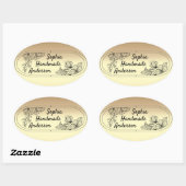 Persoonlijke sticker voor stramienhandwerk (Vel)