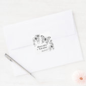 Persoonlijke sticker voor vlindertuin cadeautje (Envelop)