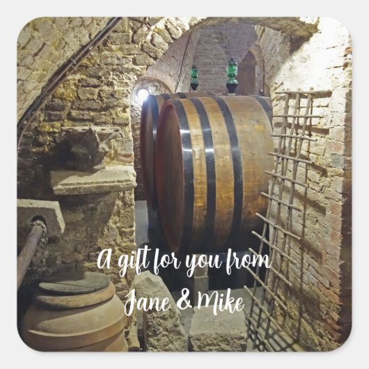 Persoonlijke sticker voor wijnkelder (Voorkant)