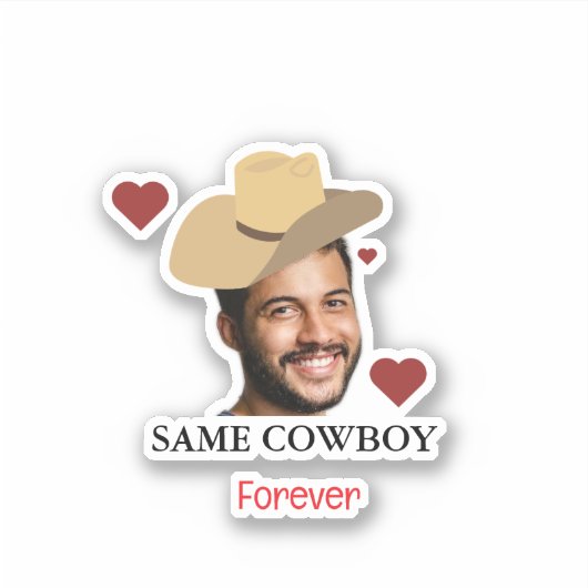 Persoonlijke Stickers, Gezicht Sticker, vrijgezell Sticker (Voorkant)