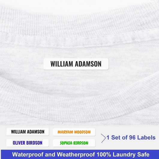 Persoonlijke Stickers met Naam voor Kleding