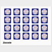 Persoonlijke stickers van Baseball Baby shower (Vel)