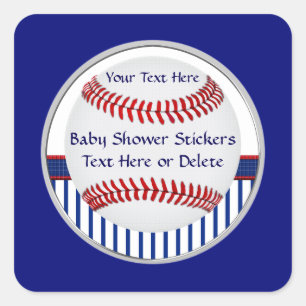 Persoonlijke stickers van Baseball Baby shower