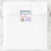 Persoonlijke stickers van de paashaas met liefde (Tas)