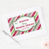 Persoonlijke stickers van het Label van de Santa S (Envelop)