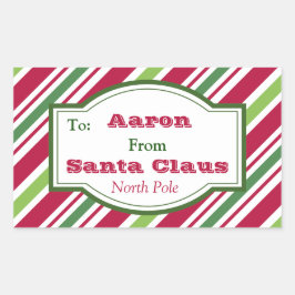 Persoonlijke stickers van het Label van de Santa S