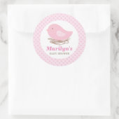 Persoonlijke stickers van het vogelnestmeisje (Tas)