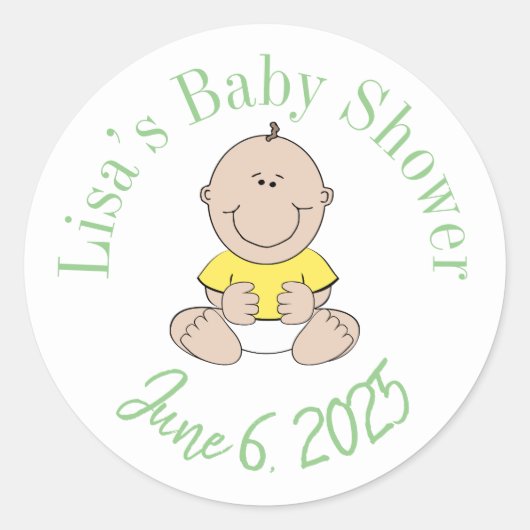 Persoonlijke stickers voor de nieuwe baby  (Voorkant)