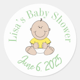 Persoonlijke stickers voor een nieuwe baby
