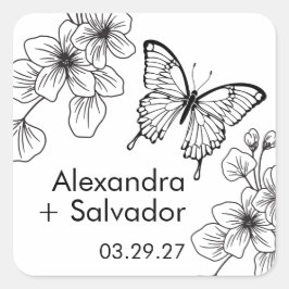 Persoonlijke stickers voor vlindertuin