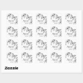 Persoonlijke stickers voor vlindertuin cadeautjes (Vel)