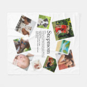 Persoonlijke Stiefmoeder Definitie 9 Foto Collage Fleece Deken (Voorkant (Horizontaal))