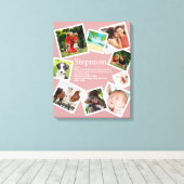 Persoonlijke stiefmoeder definitie Blush Roze 9 fo Canvas Afdruk (Insitu (Houten vloer))