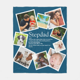 Persoonlijke stiefvader naam definitie 9 foto blau fleece deken