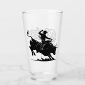 Persoonlijke Stierrenrijder Rodeo Glas (Voorkant)