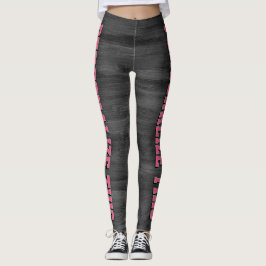 Persoonlijke Stijl - Grijze Textuur & Chic Roze Leggings