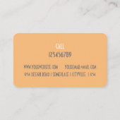 Persoonlijke stijllijst visitekaartje (Achterkant)