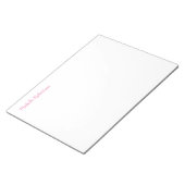 Persoonlijke stijlvolle professionele meisjesachti notitieblok (Schuin)