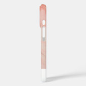Persoonlijke stijlvolle roze abstracte marmer Case-Mate iPhone case (Achterkant / Links)