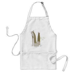 Persoonlijke stiletto-schopkunst standaard schort