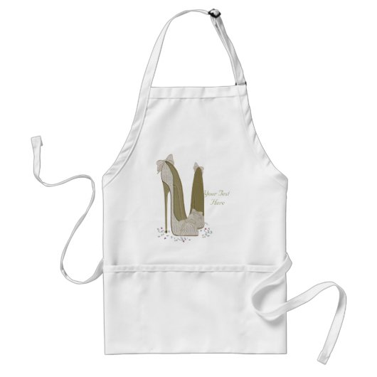 Persoonlijke stiletto-schopkunst standaard schort (Voorkant)
