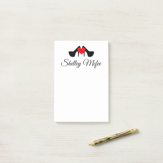 Persoonlijke Stilettos Post-it® Notes (Op bureau)