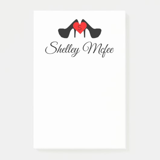 Persoonlijke Stilettos Post-it® Notes (Voorkant)