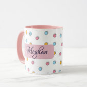 Persoonlijke Stippenkoffie Mok (Voorkant links)