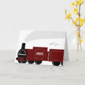 Persoonlijke stoomtreinreis bij pensionering kaart (Gele Bloem)