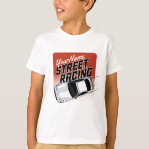 Persoonlijke straatrace raceauto motorsport  t-shirt