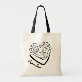 Persoonlijke strand bachelorette-tas zeeschelpenta tote bag (Voorkant)