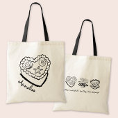 Persoonlijke strand bachelorette-tas zeeschelpentt tote bag