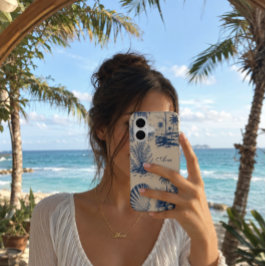 Persoonlijke strand schelp iPhone 16 hoesje