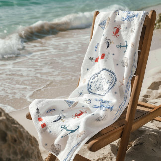 Persoonlijke strandclub Crest kuststrandhanddoek Strandlaken