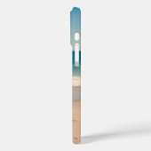 Persoonlijke strandfoto oceaanblauw Case-Mate iPhone case (Achterkant / Links)
