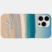 Persoonlijke strandfoto oceaanblauw Case-Mate iPhone case (Achterkant (horizontaal))