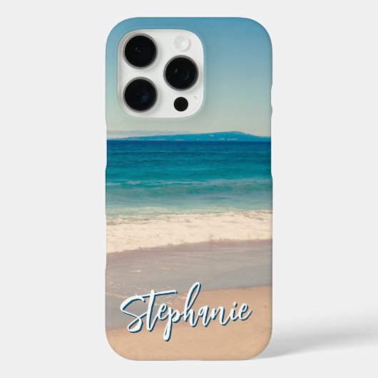 Persoonlijke strandfoto oceaanblauw Case-Mate iPhone case (Achterkant)