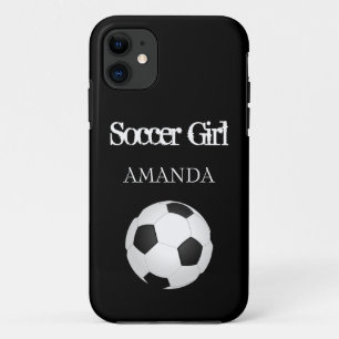Persoonlijke strandhanddoek cadeau met voetbal Case-Mate iPhone case