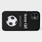 Persoonlijke strandhanddoek cadeau met voetbal Case-Mate iPhone case (Achterkant (horizontaal))