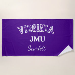 Persoonlijke strandhanddoek van James Madison Univ Strandlaken