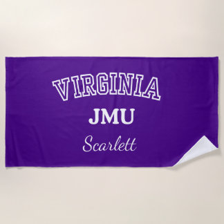 Persoonlijke strandhanddoek van James Madison Univ Strandlaken