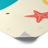 Persoonlijke strandposter voor kinderkamer poster (Hoek)
